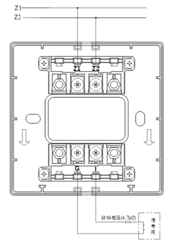 湖北海湾GST-LD-8300B输入模块常闭无源触点接线图