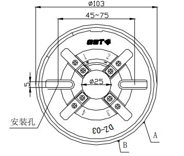 DZ-03定位底座 湖北海湾底座